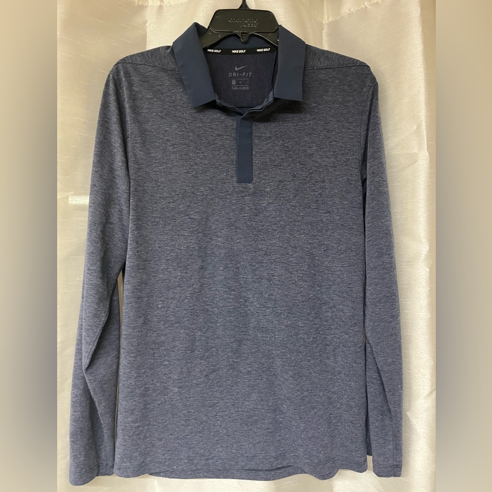 Nike Golf Men's Heathered Blue Polo Shirt